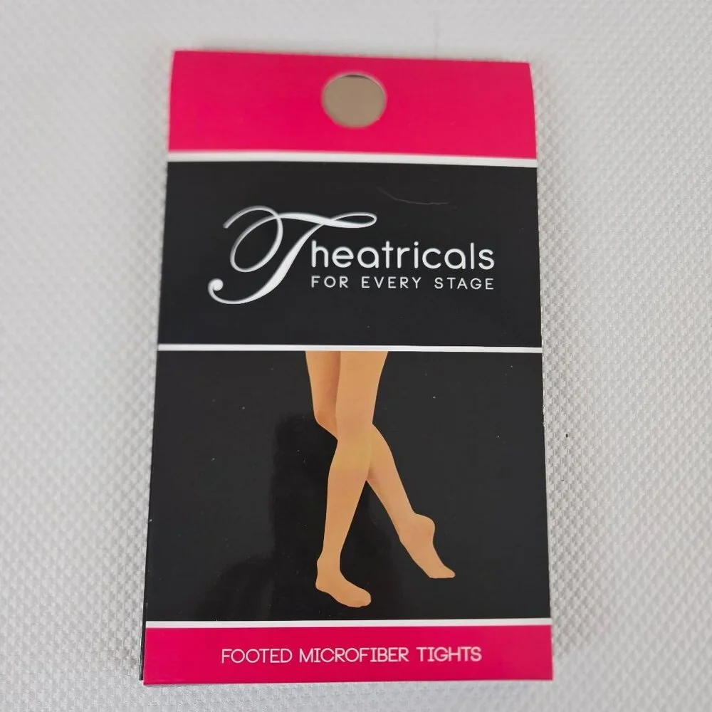 Theatricals Footed Microfiber Tights Light Suntan Size S Adult